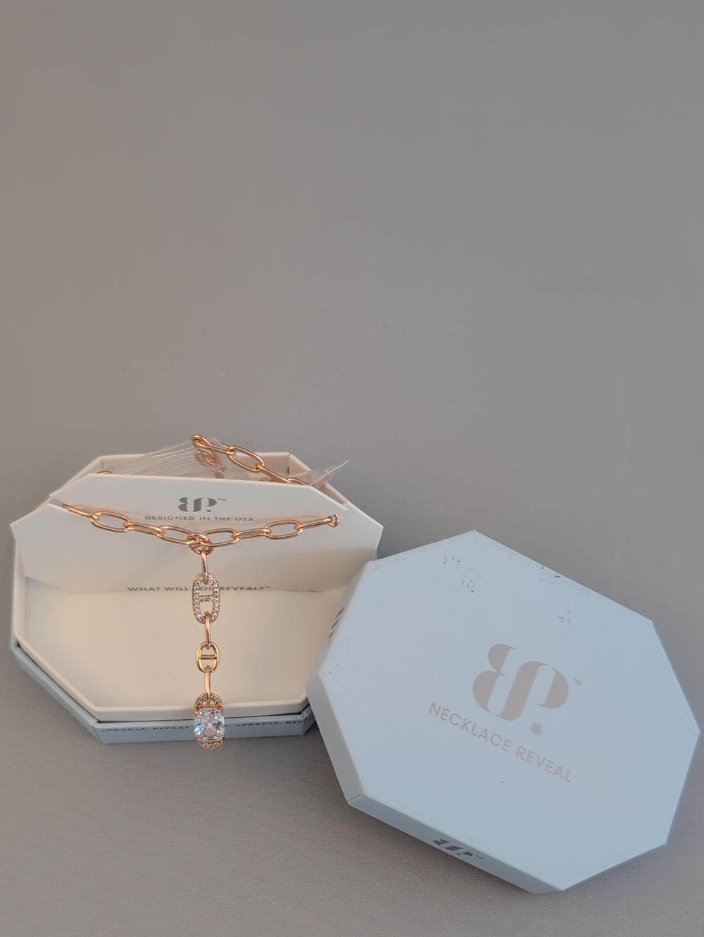 Rose Gold Chain Pendant Necklace - Women Jewelry